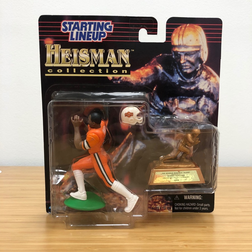 Kenner Starting Lineup Heisman Barry Sanders Men Orange OSU Figure 1997